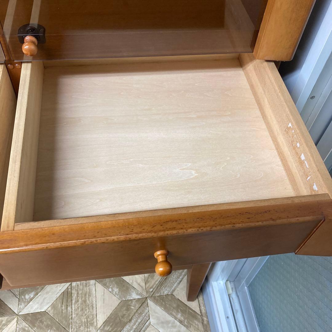 【送料込み】マルニ木工　ダウンライト付きキャビネット　フタバ木工