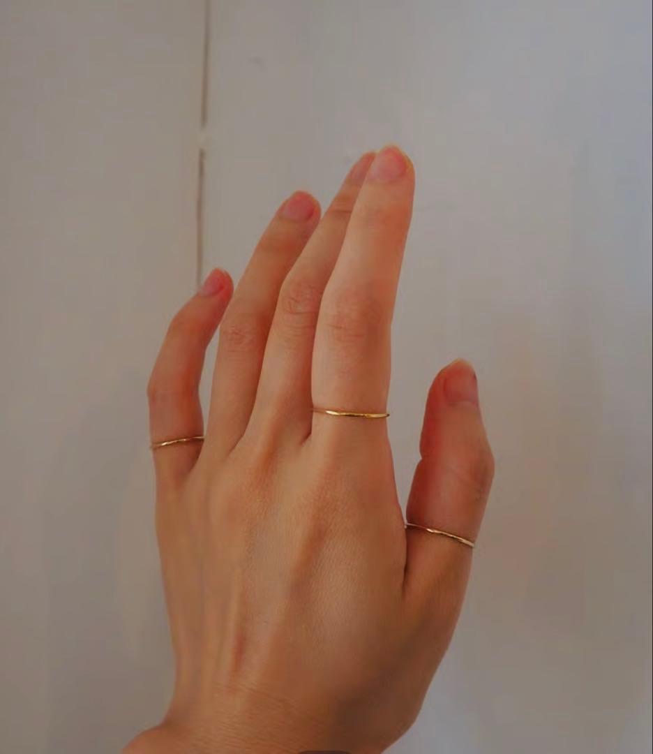 【unique/ユニーク】3set ring gold