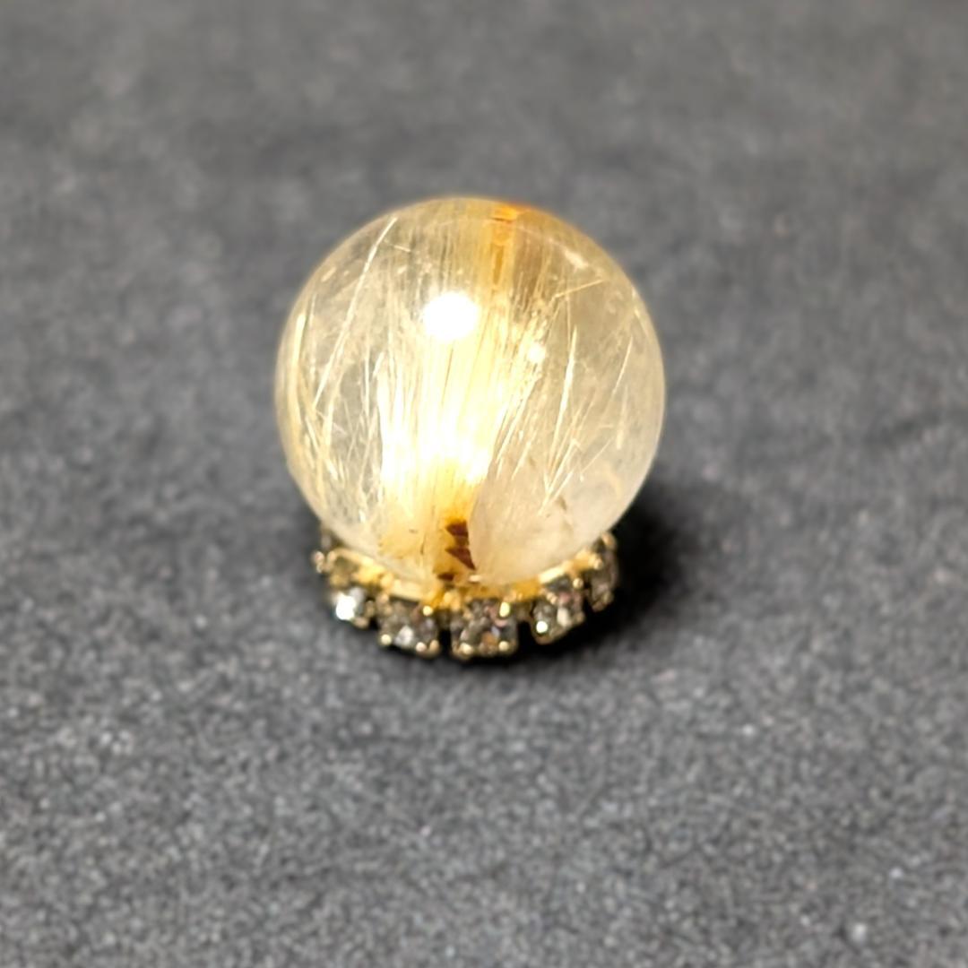 一点物 シャトヤンシー効果も出ている タイチンルチル 10ミリ 粒売り