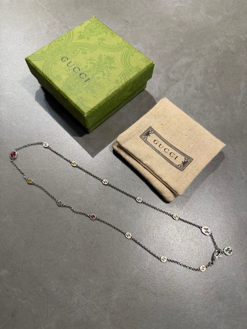 GUCCI グッチ インターロッキングG シルバー ネックレス ネックレス