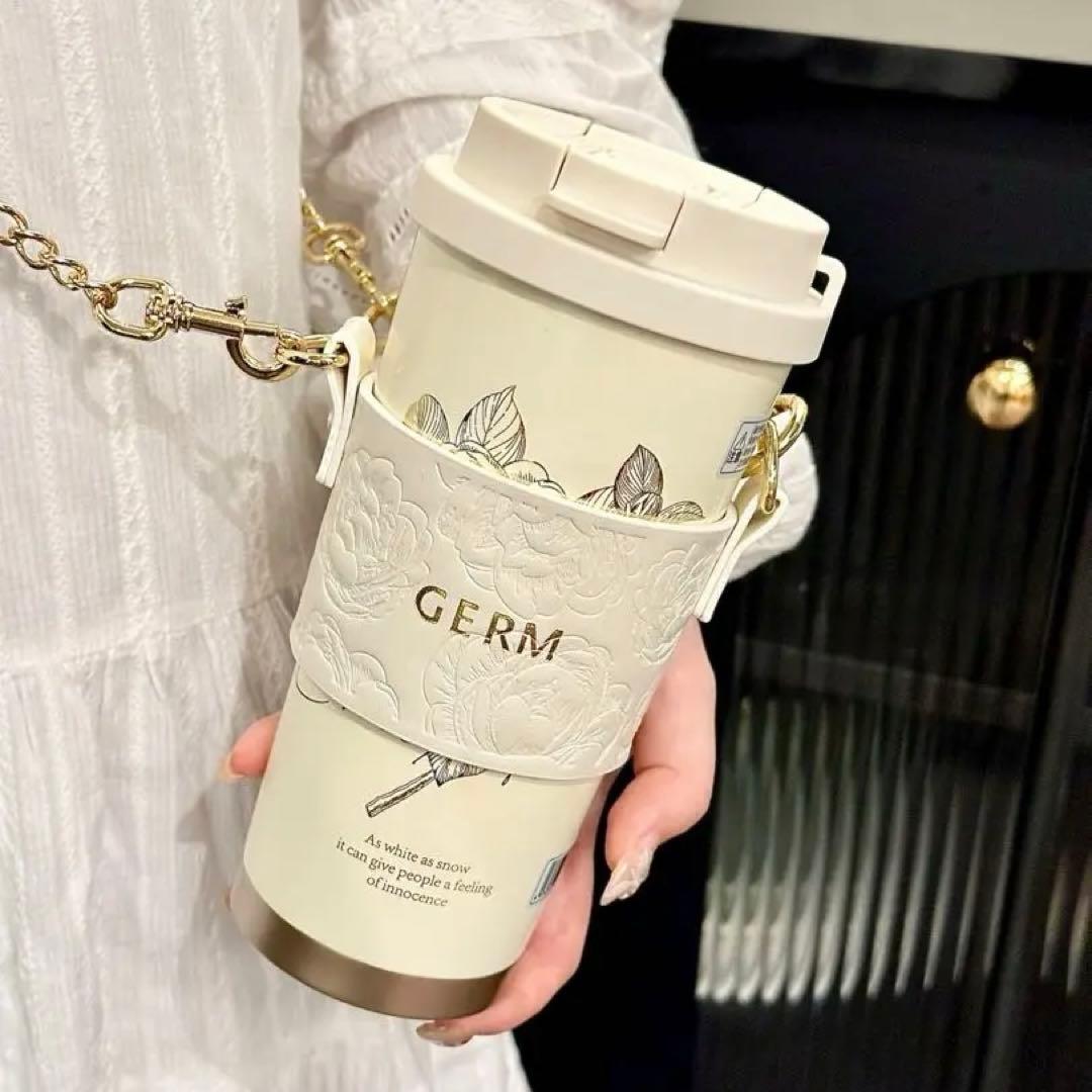 GERM 花柄チェーン付き水筒