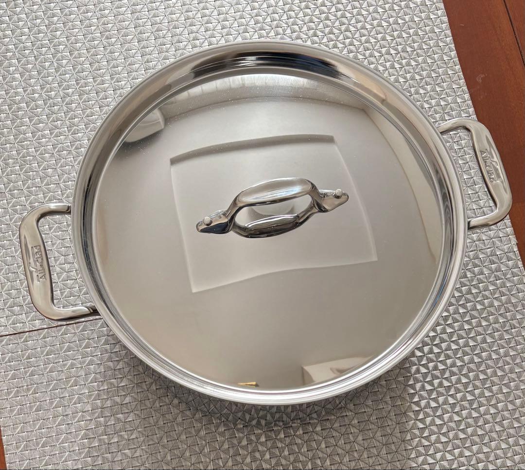 All-Clad オールクラッド ステンレス 両手鍋 8Qt バーキーパーズ付