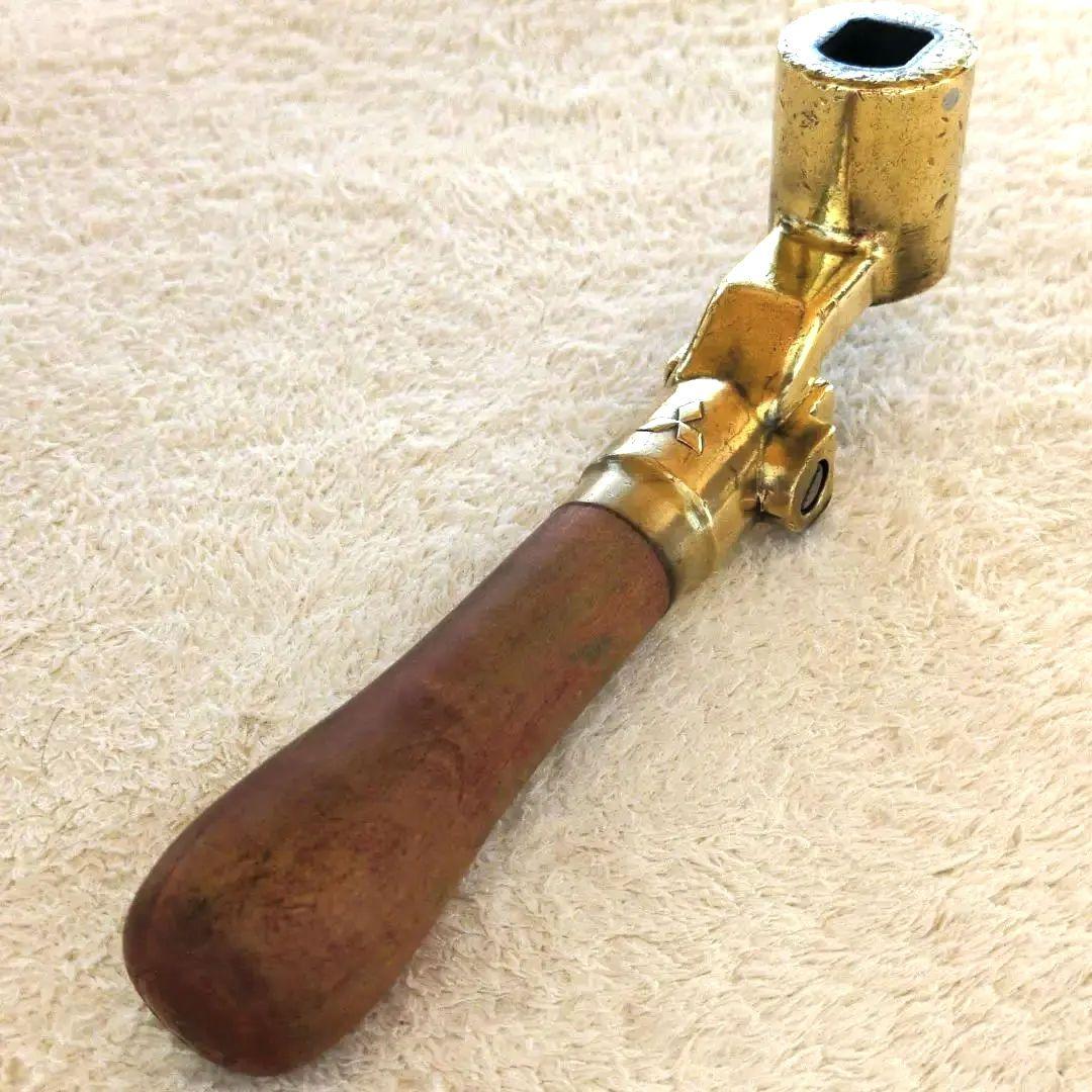 鉄道関連グッズ：鉄道運転士 鉄道ブレーキハンドル 三菱製ブレーキハンドル　当時物