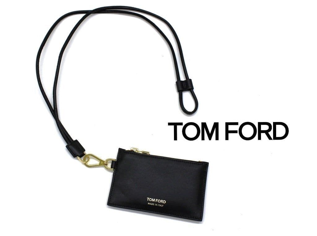 ■新品17万!TOM FORDトムフォード／ストラップ付ケース　ブラック黒