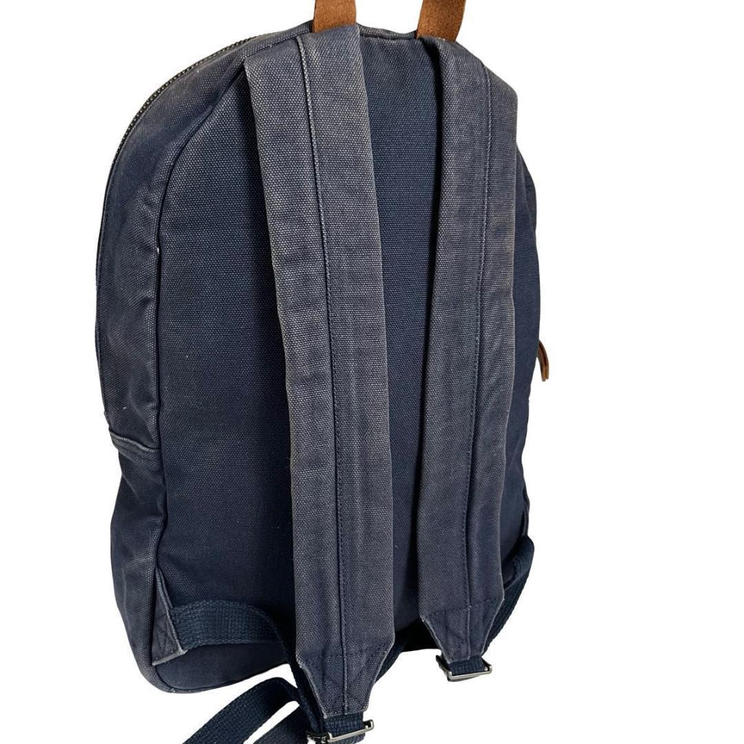 良品 ポロラルフローレン リュック バックパック ポロベア キャンバス ネイビー