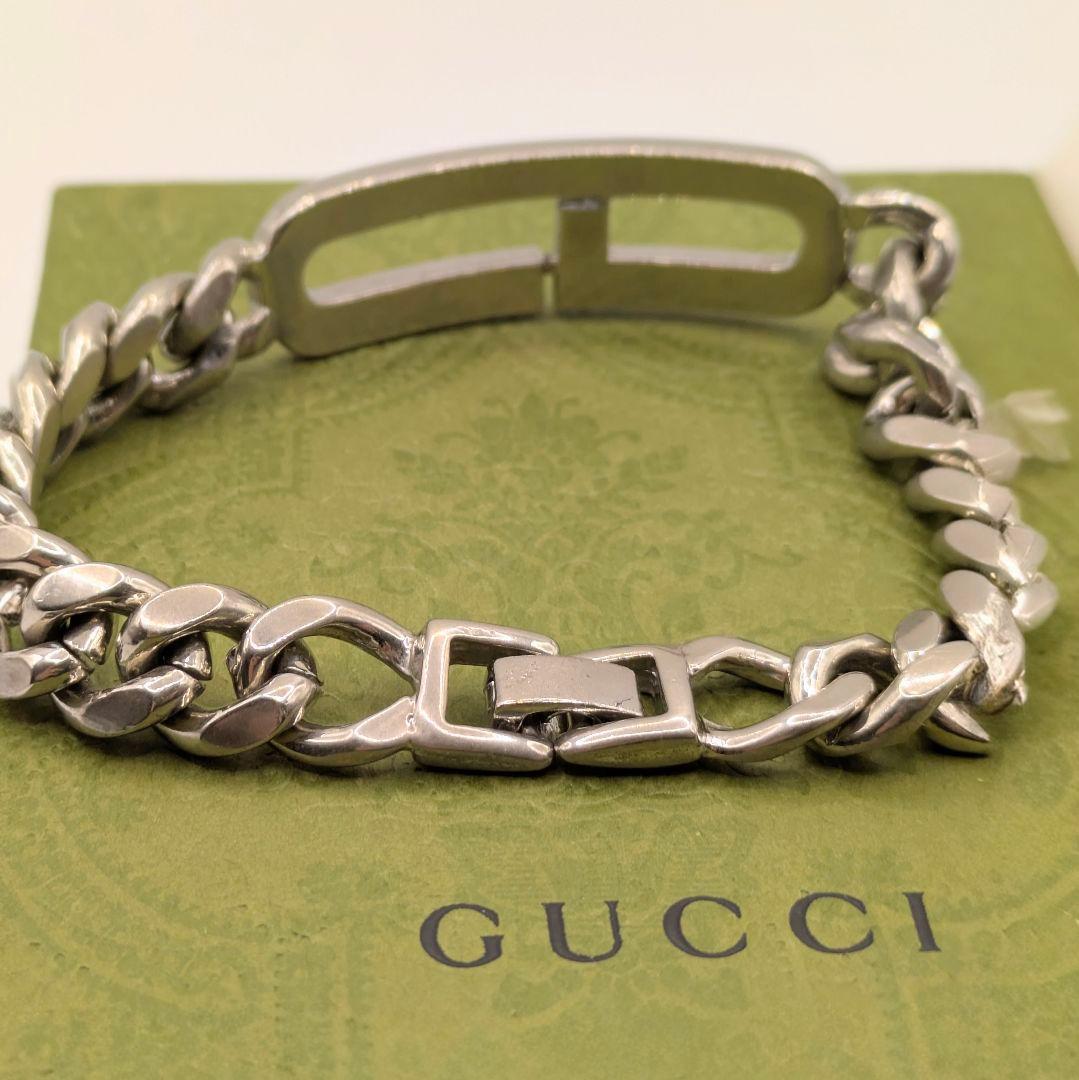 GUCCI グッチ インターロッキング 喜平調ブレスレット 箱付