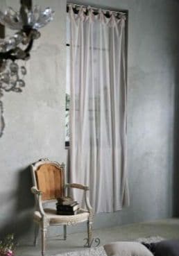 Chez moiカーテンOrganza Basicグレージュ140x220cm