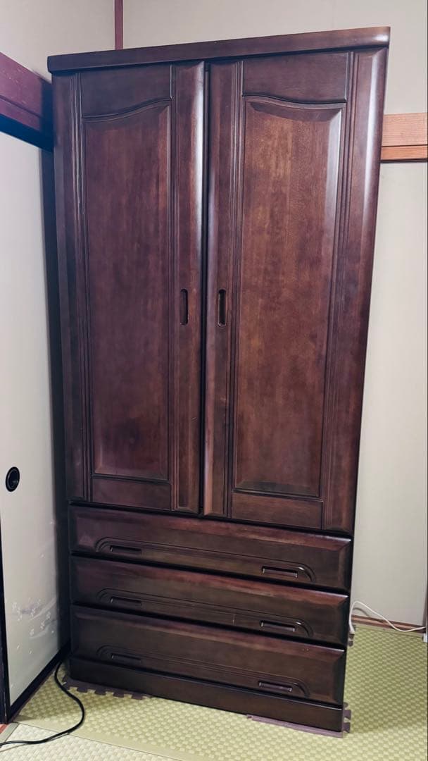 木製 クローゼット 洋タンス ハンガーラック