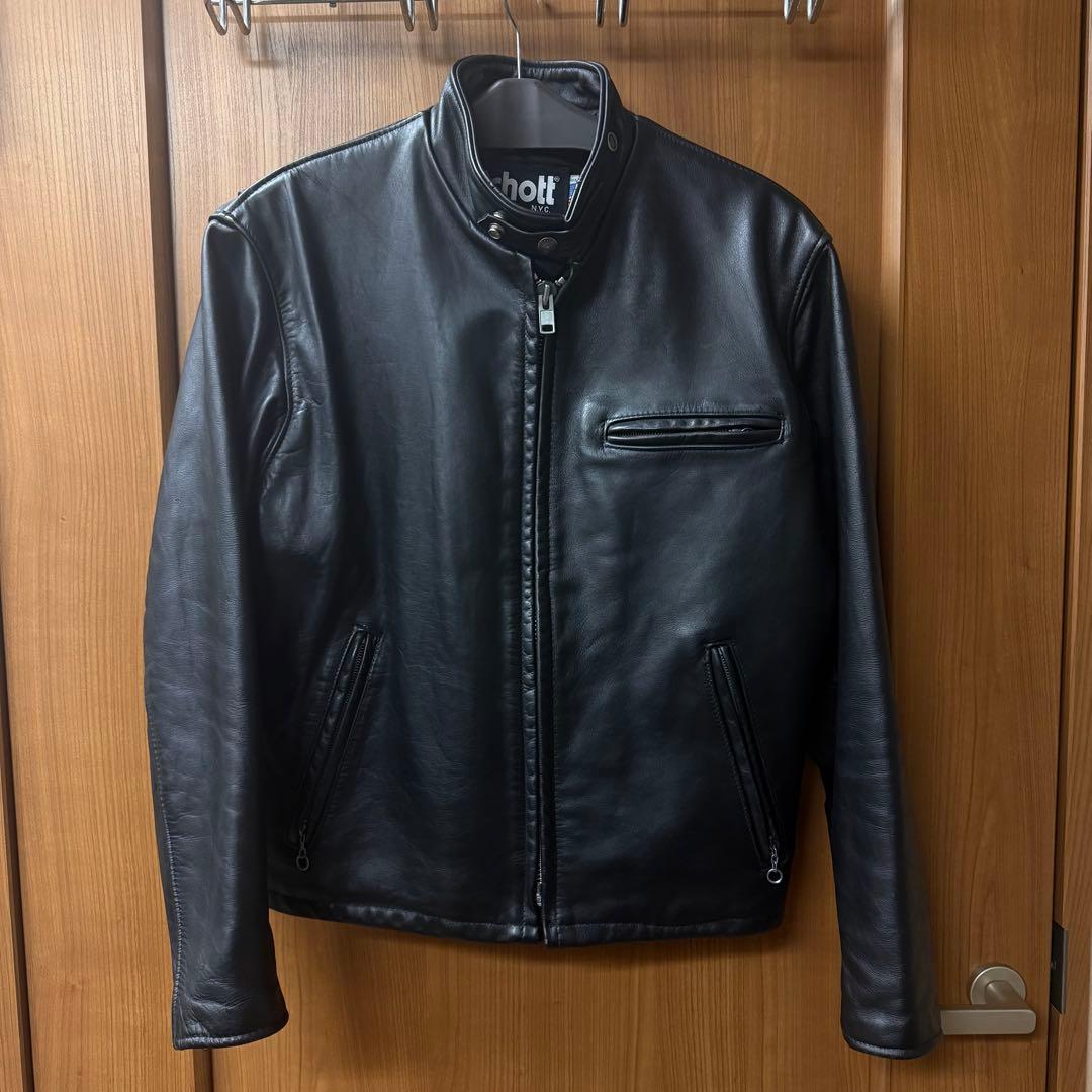 Schott 革ジャン シングル ライダース 40
