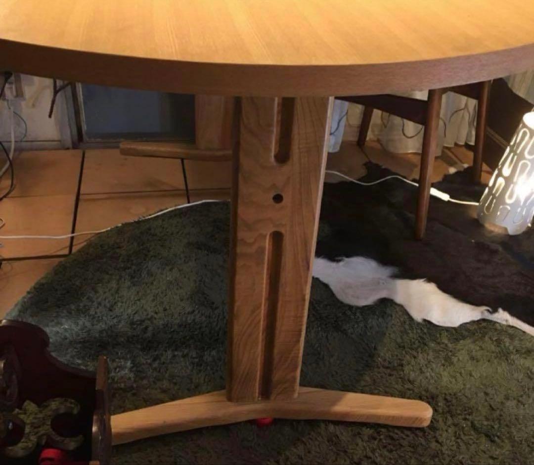 【引取り希望】北欧風ナチュラルウッドダイニングテーブル