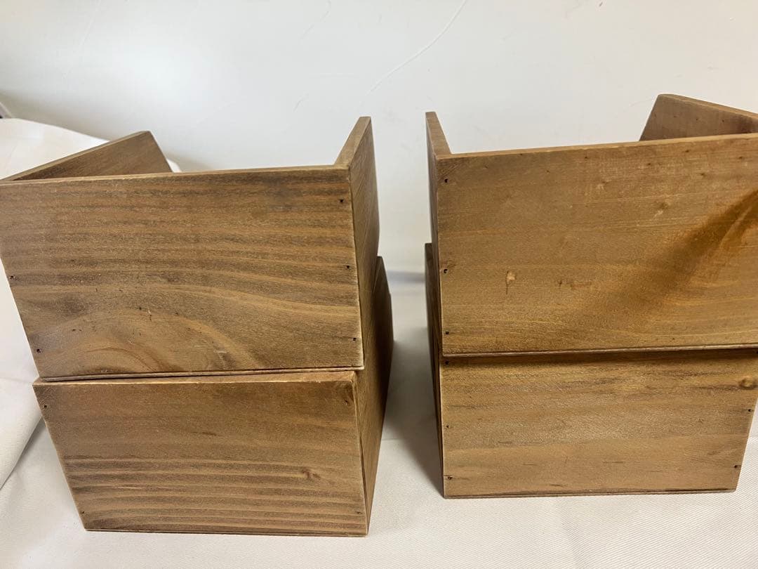 木製ボックス4個セット★ジャンク、アンティーク、メンズライク、コベントガーデン