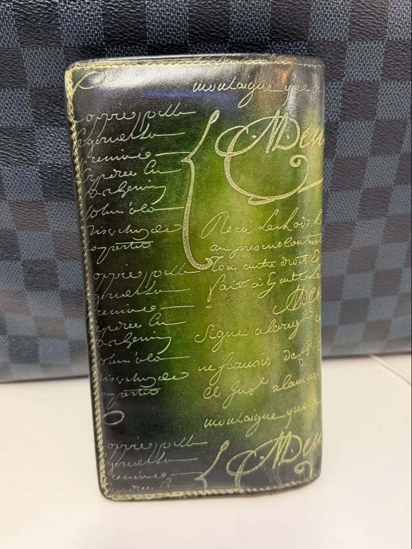 訳あり品！Berluti ベルルッティ エベネ 長財布 ロングウォレット