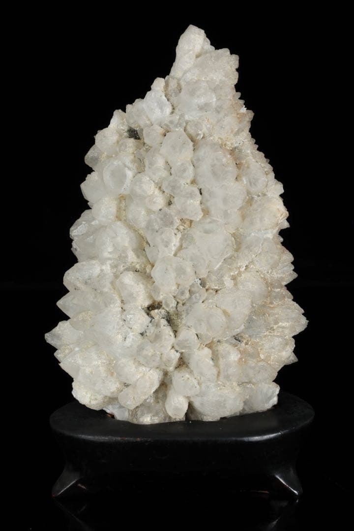 日本産 白水晶クラスター 日本水晶 原石 天然石 鉱物 標本 台座付 1kg