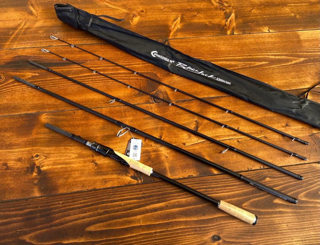 釣り竿セット　カーボンロッド　ショアジギング 10ft 3M パックロッド