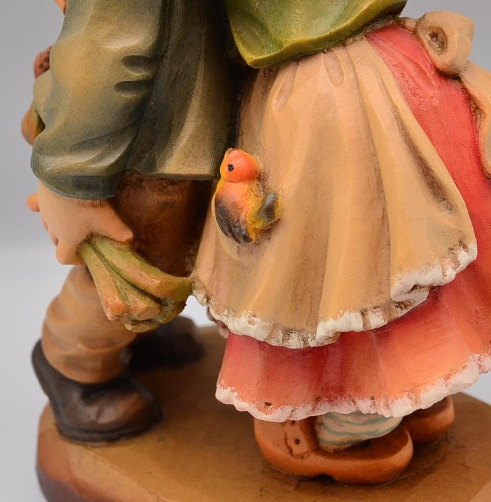 ファーストキッス　アンリ　ANRI　サラケイ　木彫り人形　イタリア　20ｃｍ