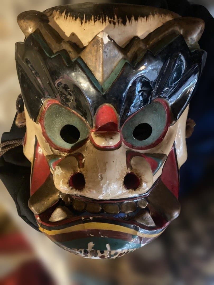 神楽面 色彩にカケあり
