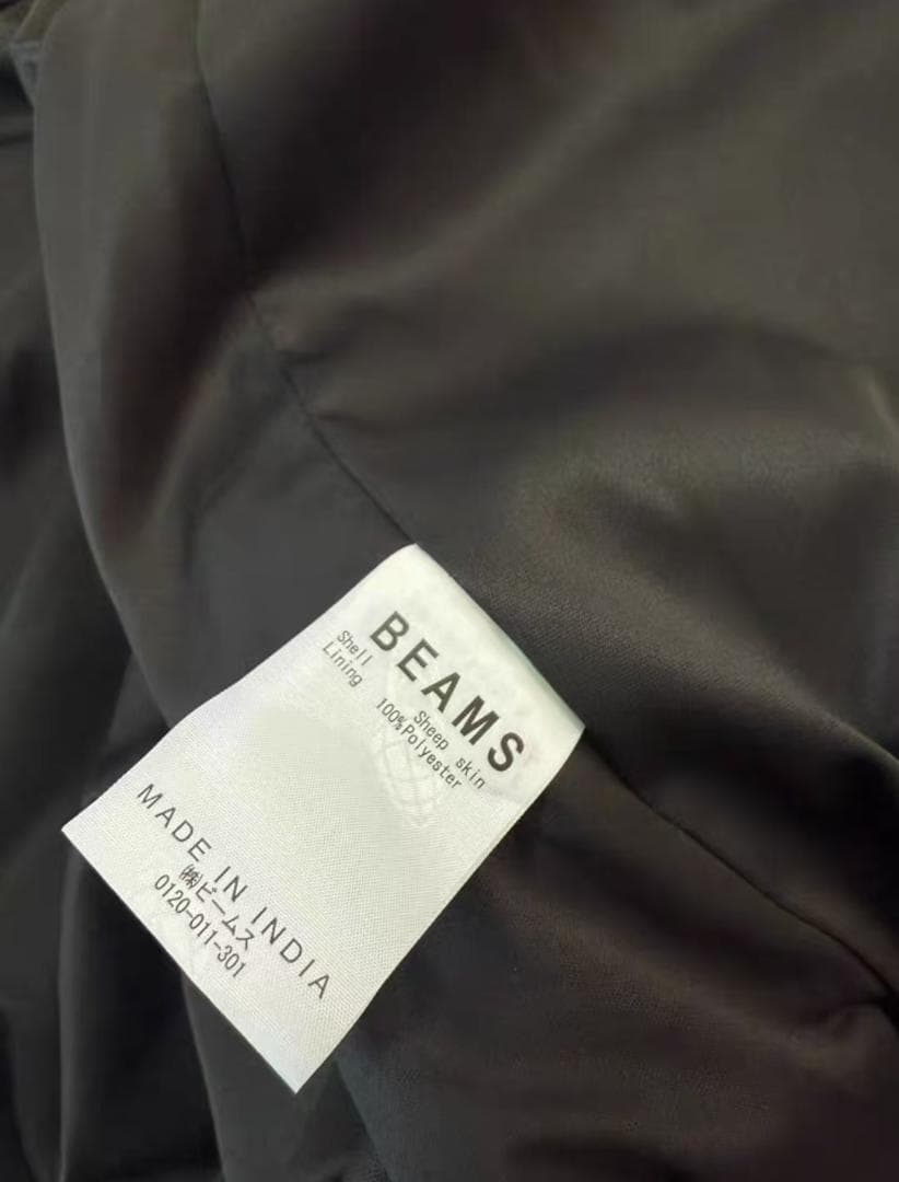 BEAMS ブラックレザー ジャケット sサイズ
