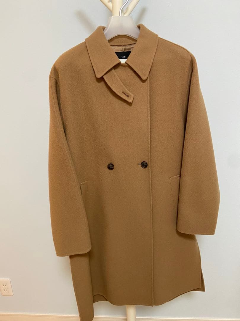 ♡23区♡【滝沢眞規子さん着用】ウールリバー チェスターコート♡完売38キャメル
