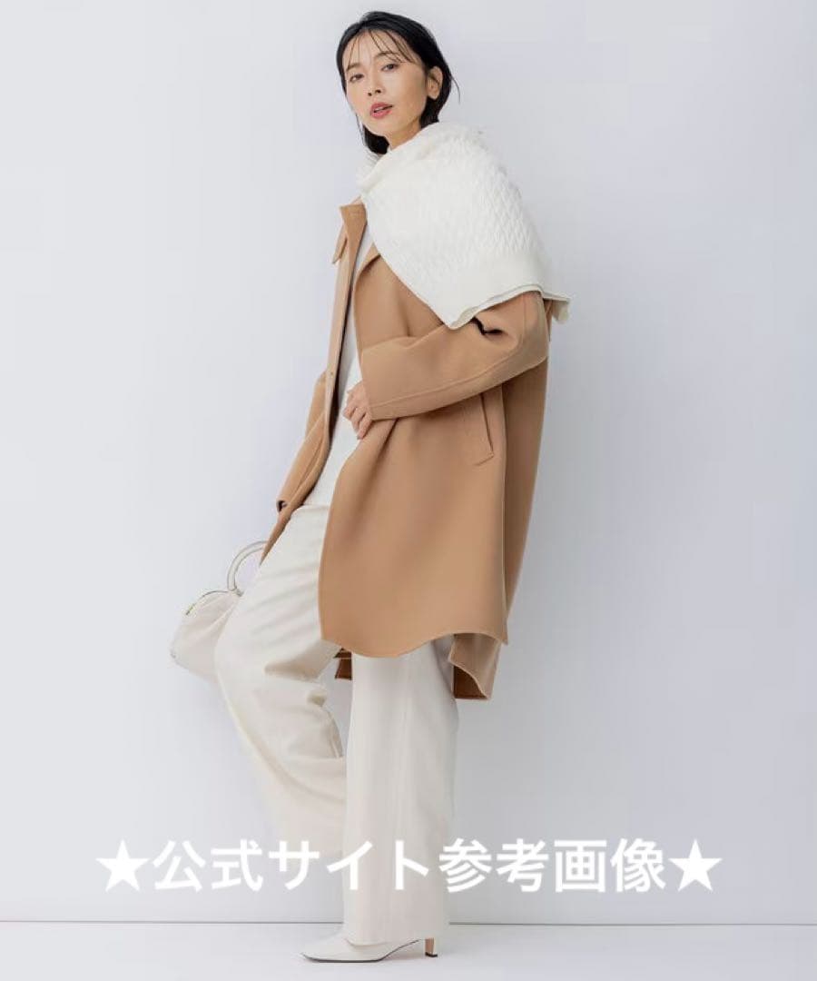 ♡23区♡【滝沢眞規子さん着用】ウールリバー チェスターコート♡完売38キャメル