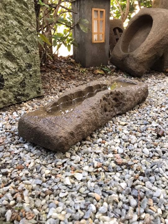 【石鉢・寄せ植え鉢・多肉植物鉢】造園水石飾り石ガーデニングバードバス箱庭