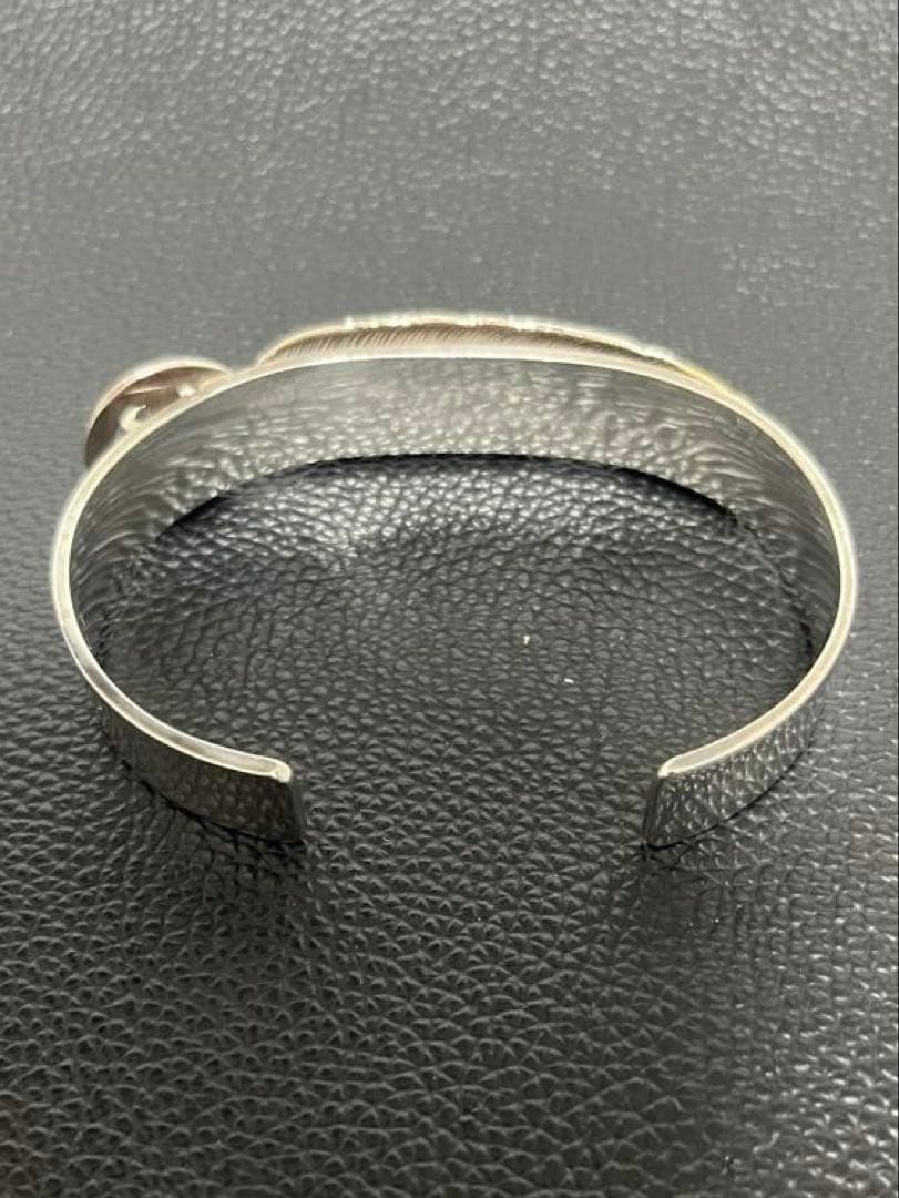 goro's ゴローズ　金メタル付き特大フェザーブレス　特注　Mサイズ