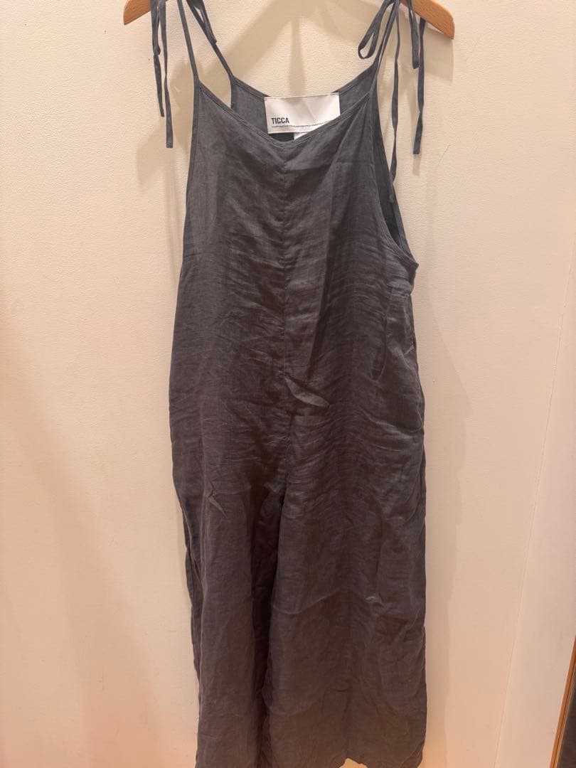 TICCA リネンコンビネゾン　2025ss グレー