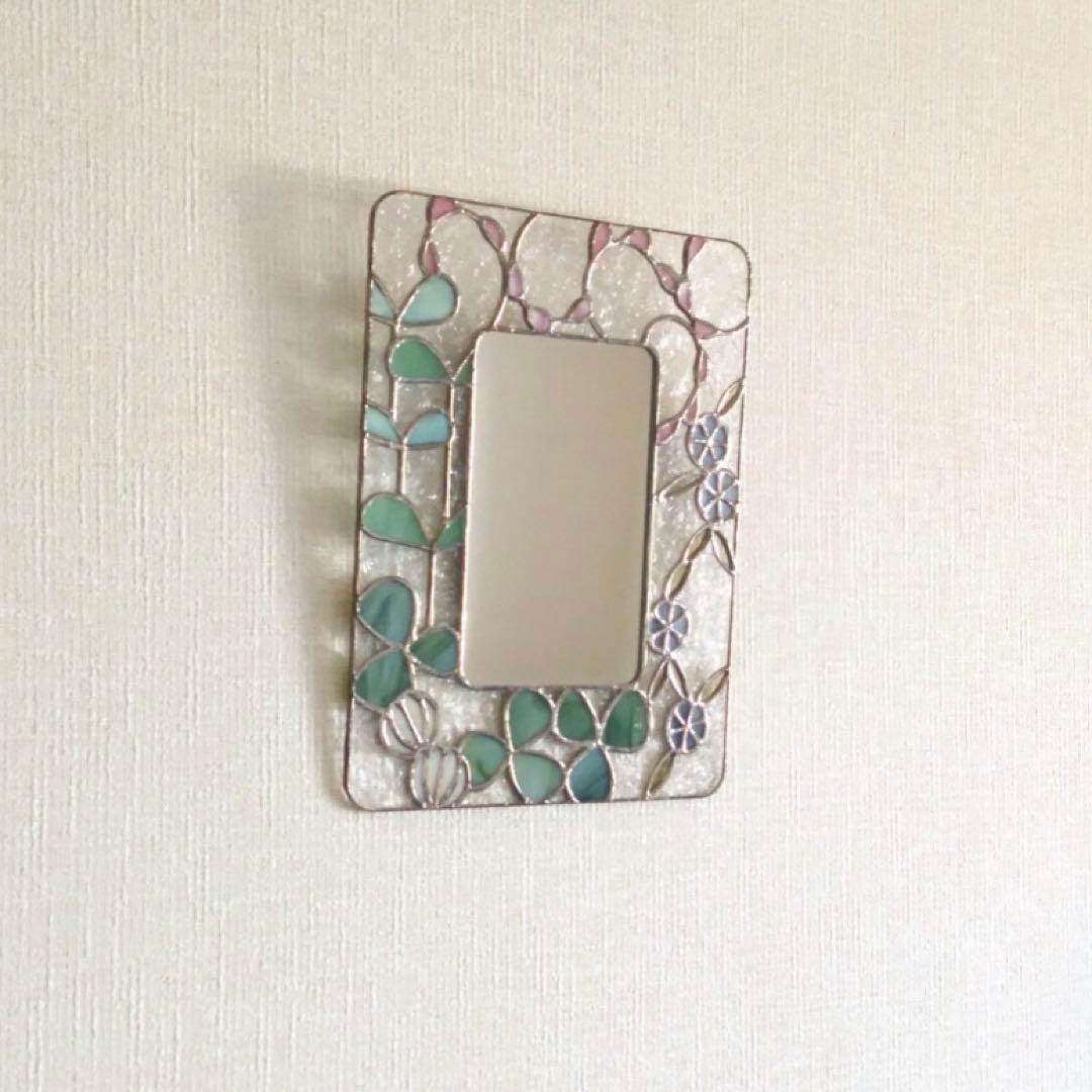 サンポミチノカガミ　ステンドグラス ミラー