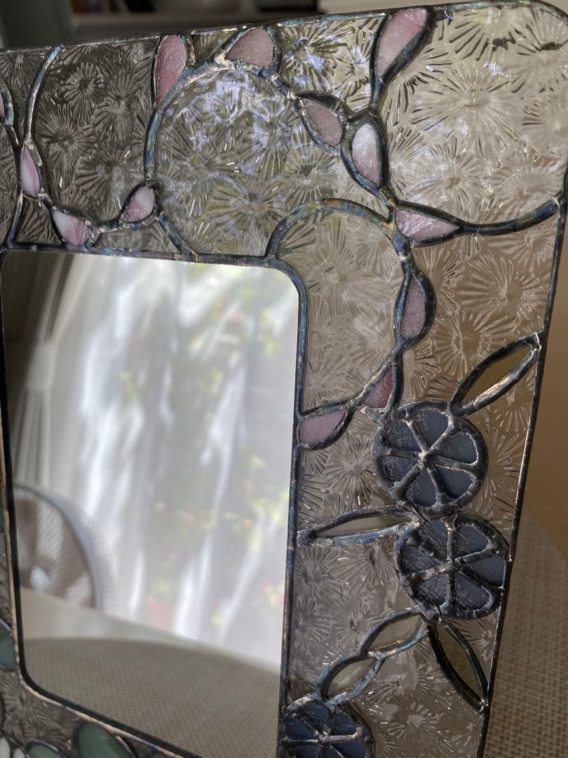 サンポミチノカガミ　ステンドグラス ミラー