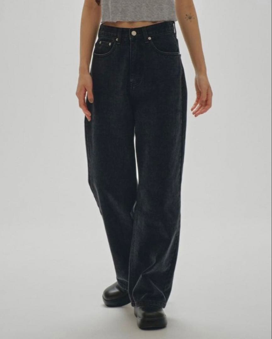 【todayful】Owen's Denim ブラック 25