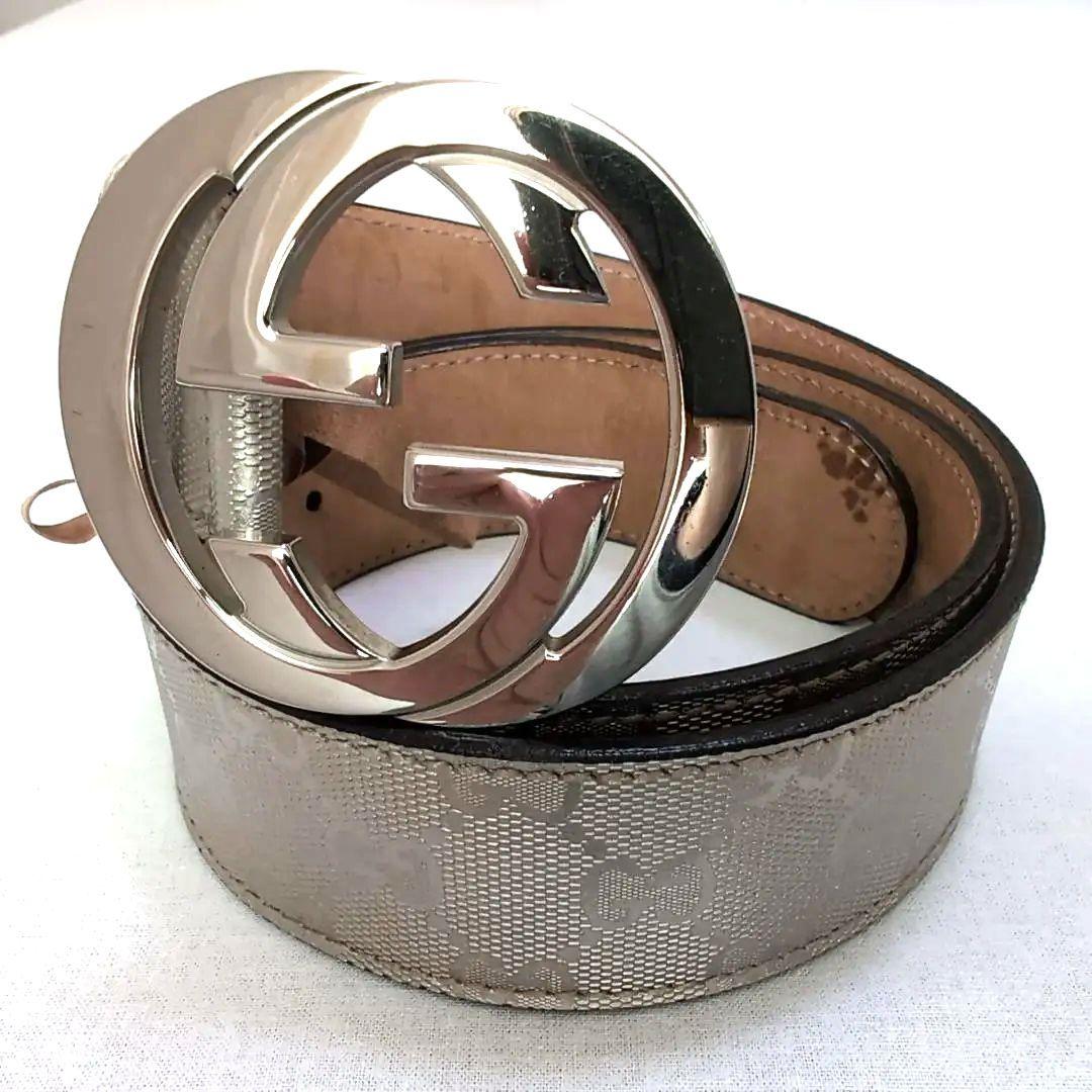 GUCCI インターロッキングG 80cm±3 シャンパンゴールド d28