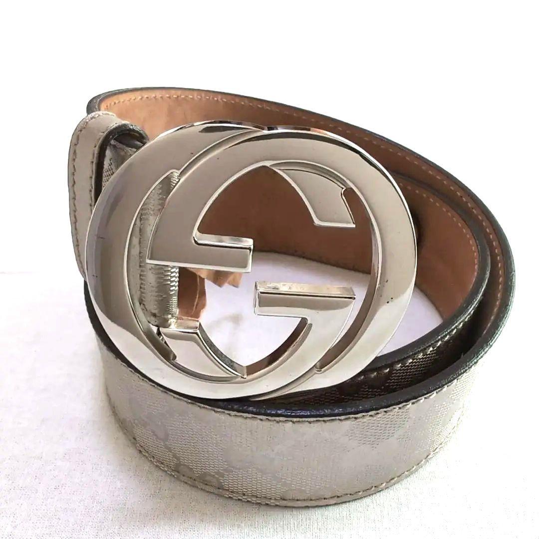 GUCCI インターロッキングG 80cm±3 シャンパンゴールド d28