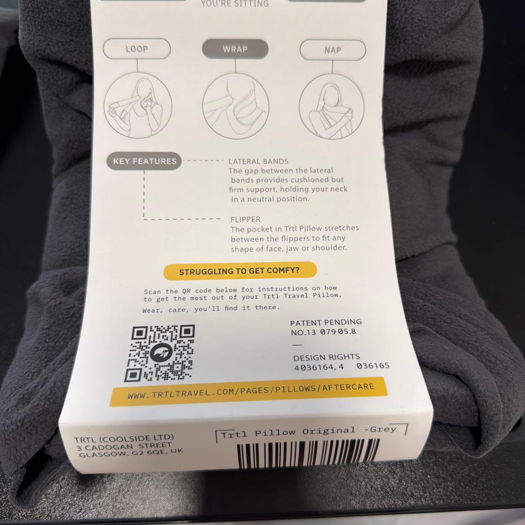 trtl トラベルネックピロー　グレー