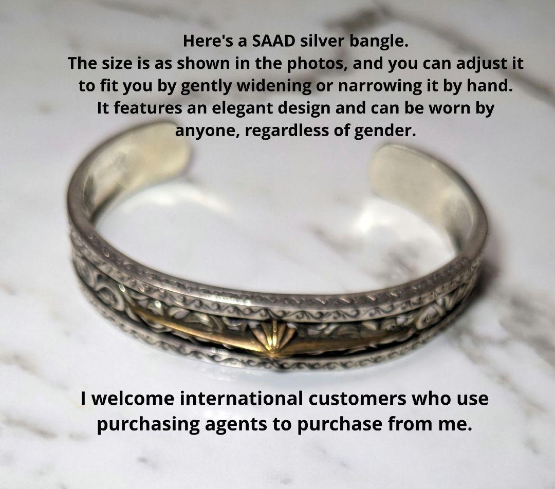 SAAD シルバー925 バングル Silver925 金属 アレルギーフリー