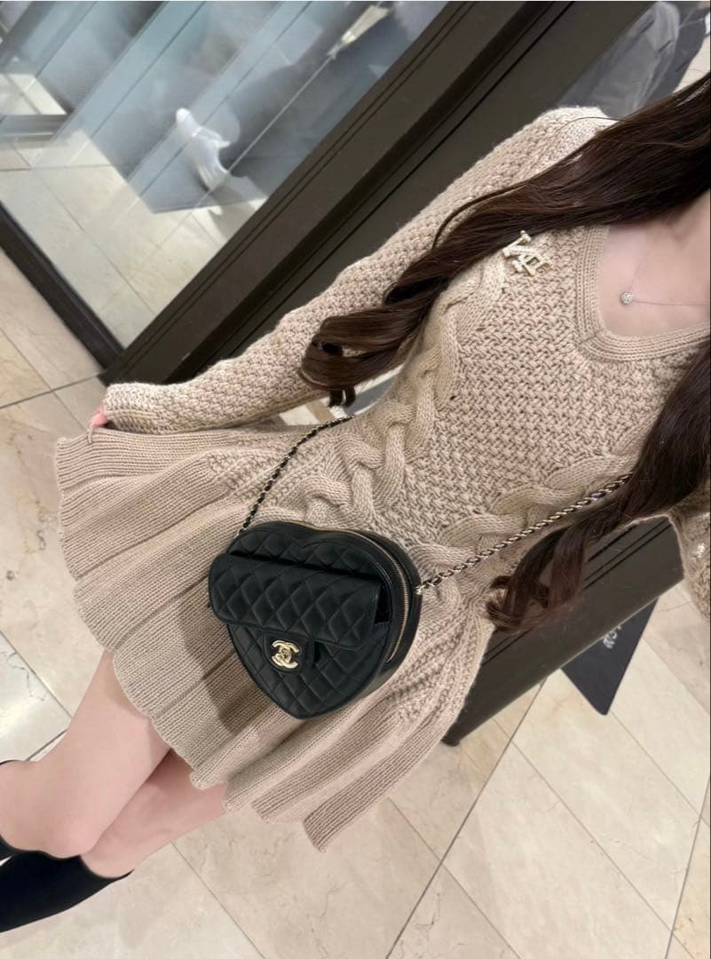 ワンピース Lumignon Cable knit flare dress
