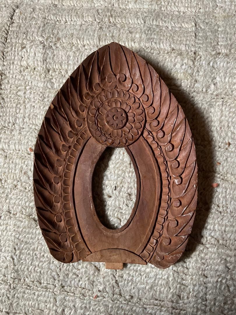 大正末期／木造・阿弥陀如来座像。【舟形後背含む22cm 3分割出来ます】。