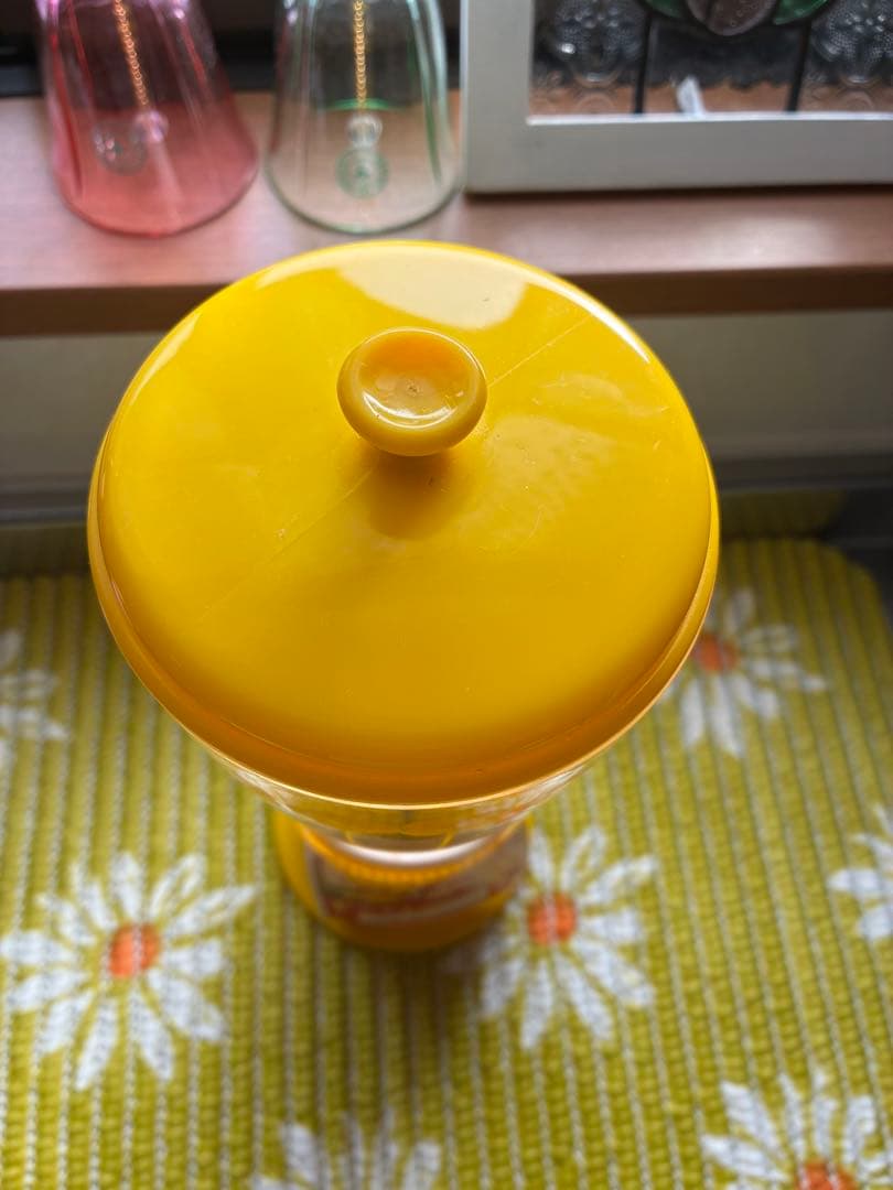 【未使用】昭和レトロポップ　花柄箸立て　TOWAトーワ　当時物　レトロ