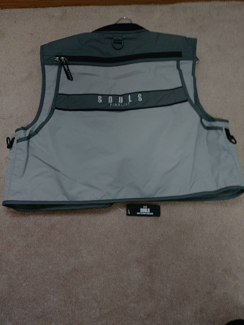 【期間限定値下げ中】SOULS フィッシングベスト グレー 2XL