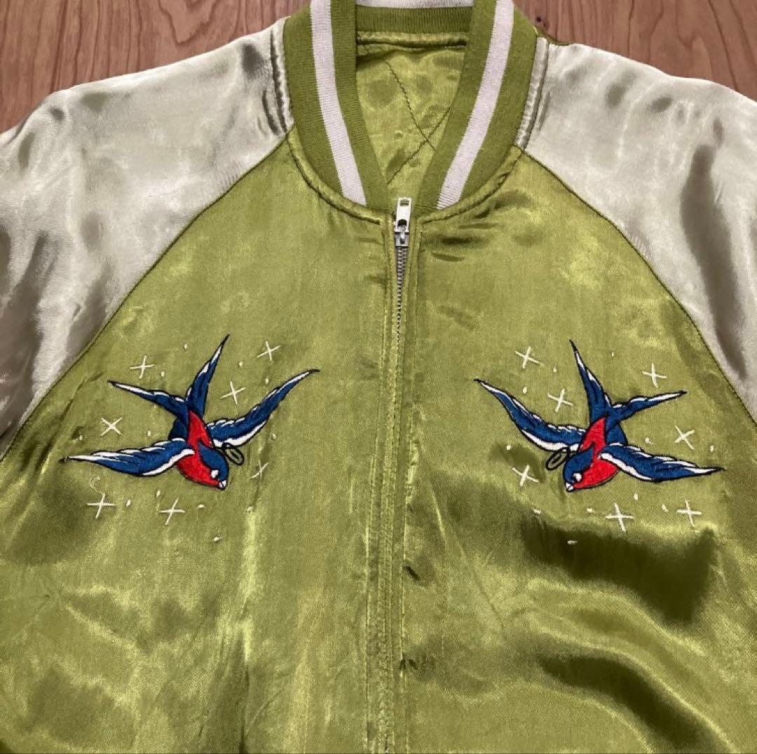 LUCKY13 スカジャン タトゥー アメトラ USED 古着