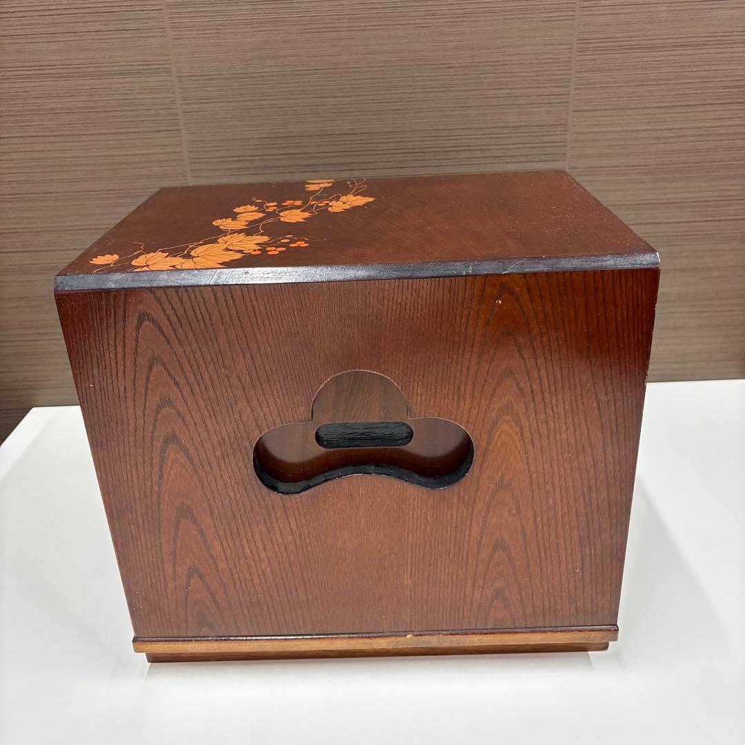 木製3段引き出し小物入れ、折り畳み机