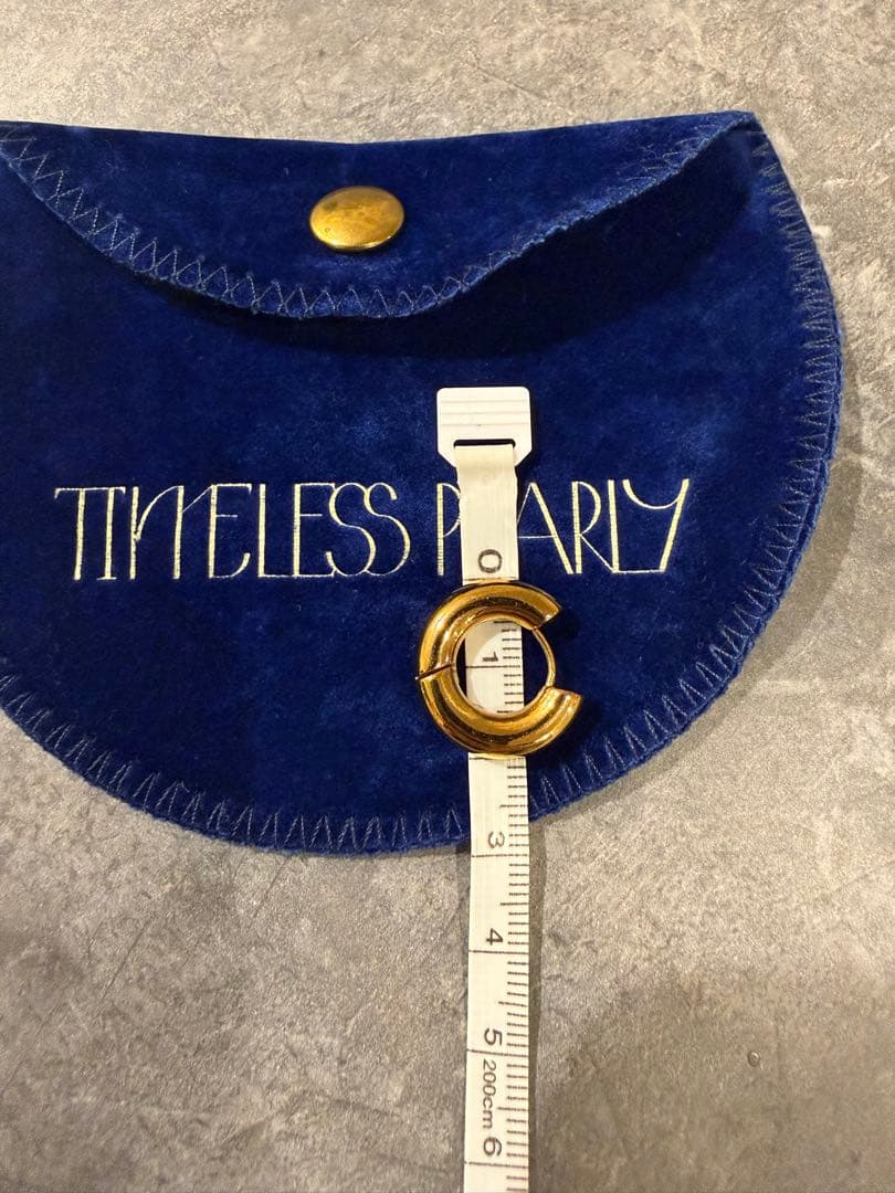 TimelessPearlyタイムレスパーティーチェーンデザインフープピアス