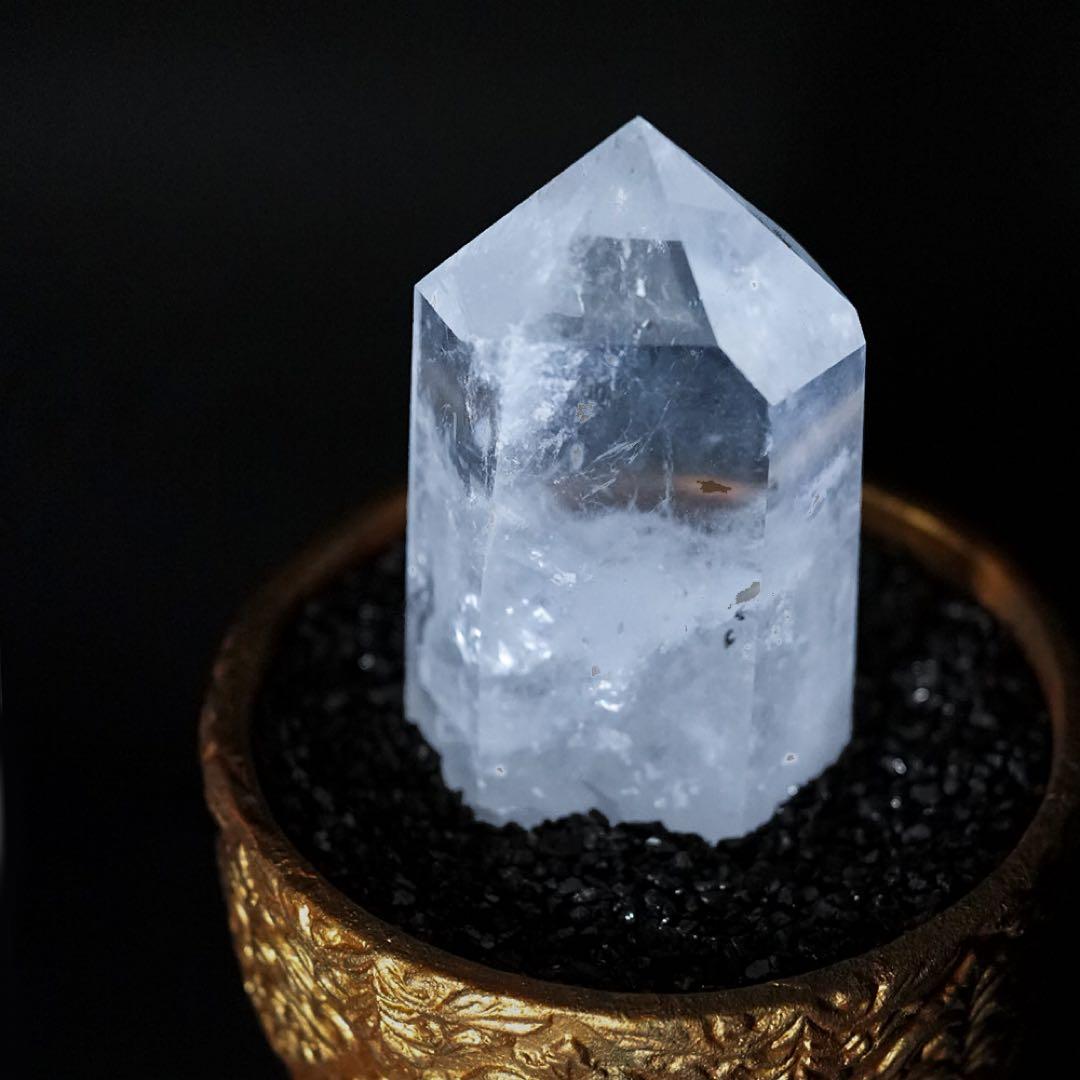 【特大】六角柱水晶クリスタル 1.5kg & 鉢セット パワーストーン 天然石