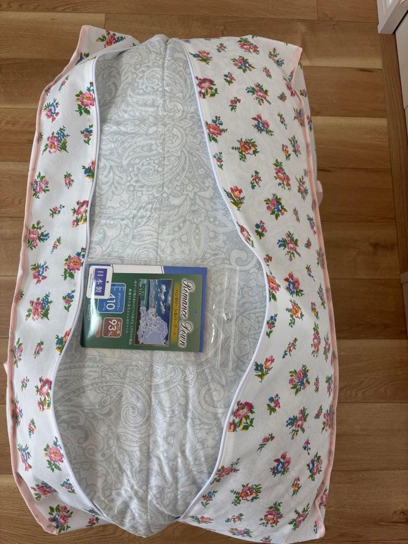 ロマンス小杉 羽毛掛け布団ハンガリー シルバーグースダウン93% シングル