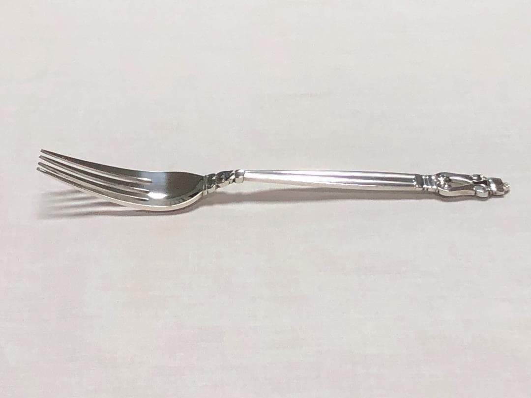 美品 ジョージジェンセン ACORN ディナーフォーク STERLING ①