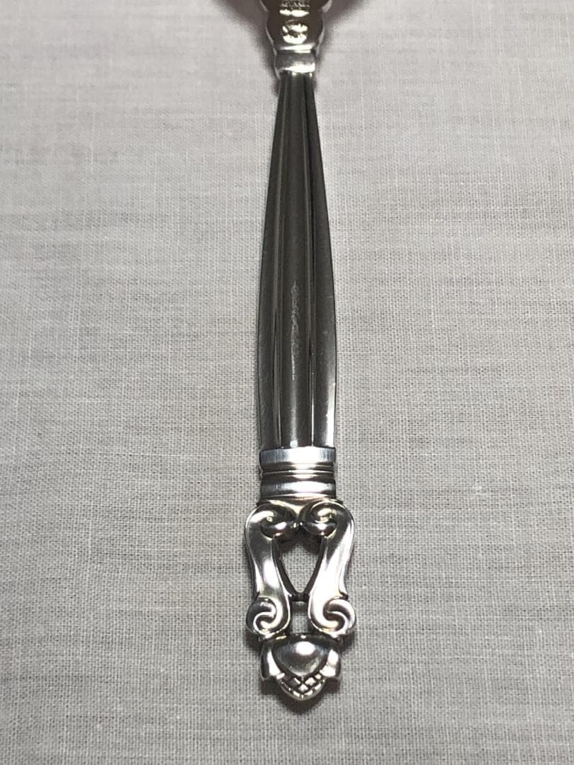 美品 ジョージジェンセン ACORN ディナーフォーク STERLING ①