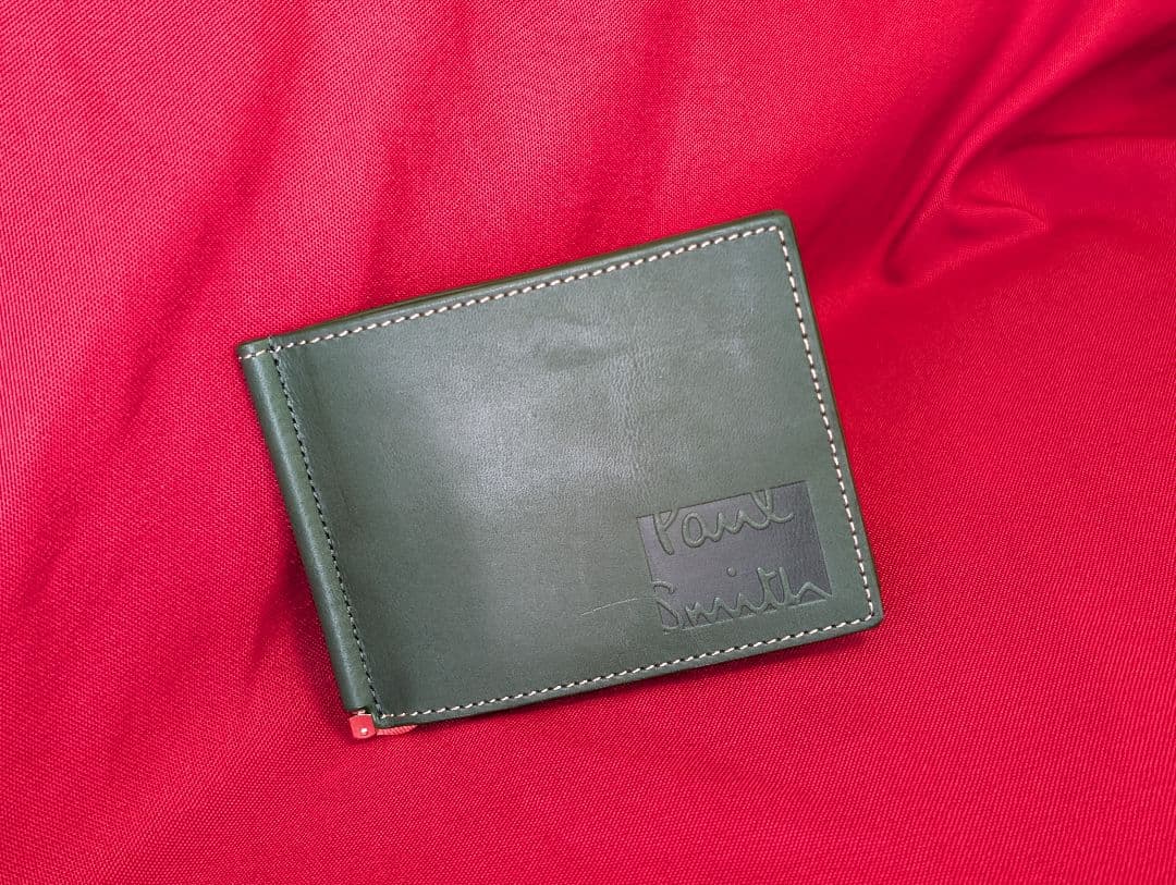 【新品未使用】ポールスミス　 2つ折りマネークリップ　財布 緑