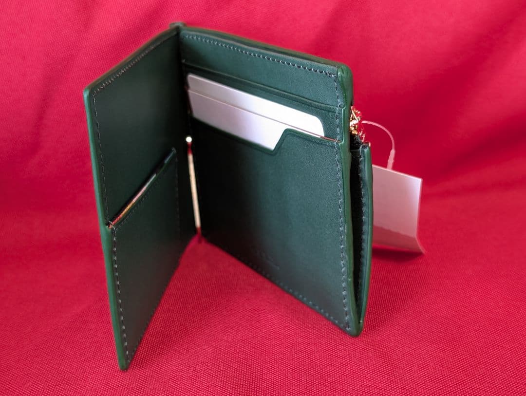 【新品未使用】ポールスミス　 2つ折りマネークリップ　財布 緑