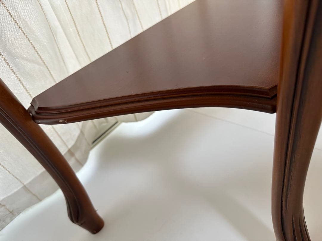 大理石 ロココ調 クラシック 猫脚 コンソールテーブル 電話台 家具