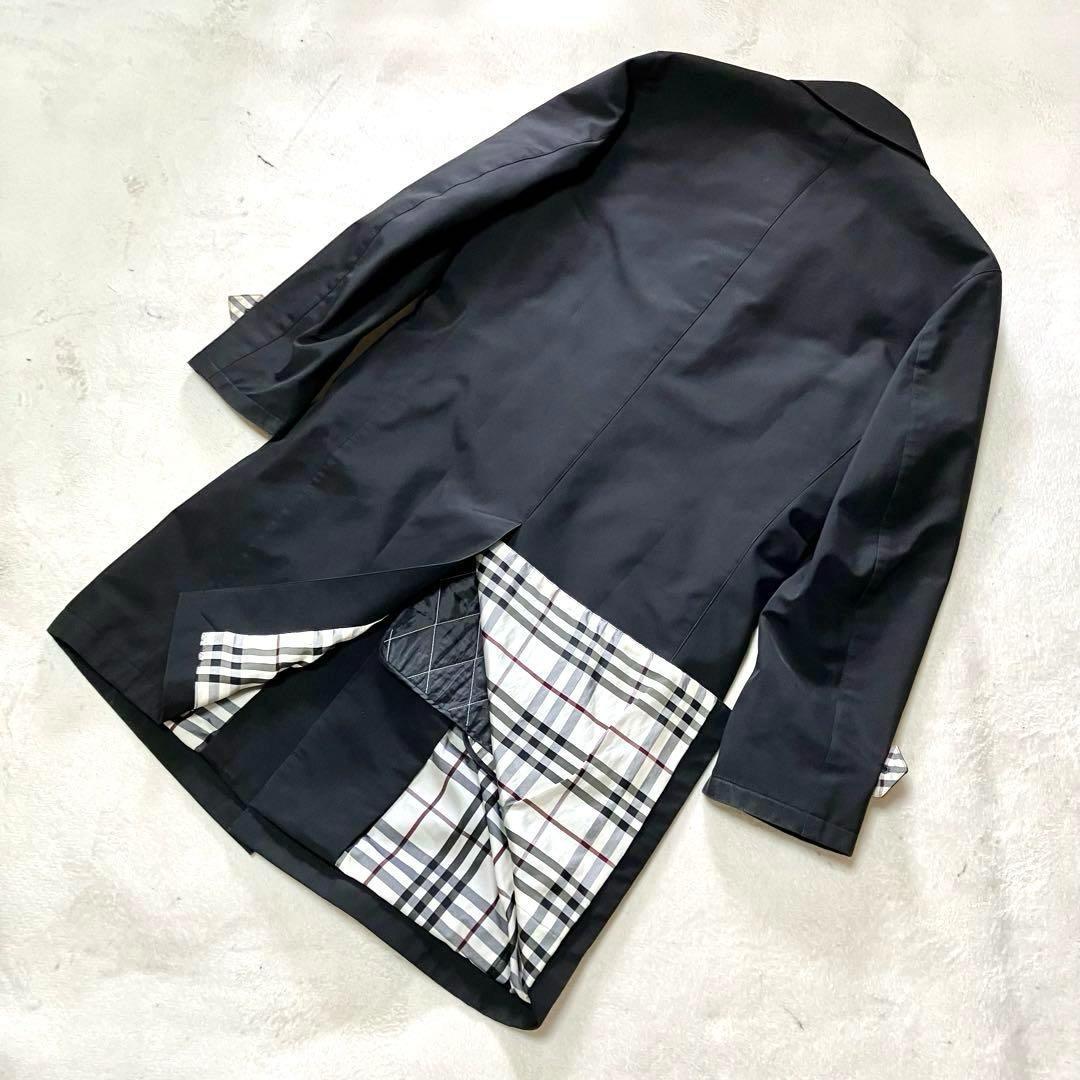[値下げ処分価格] バーバリーブラックレーベル　ステンカラーコート　ライナー付