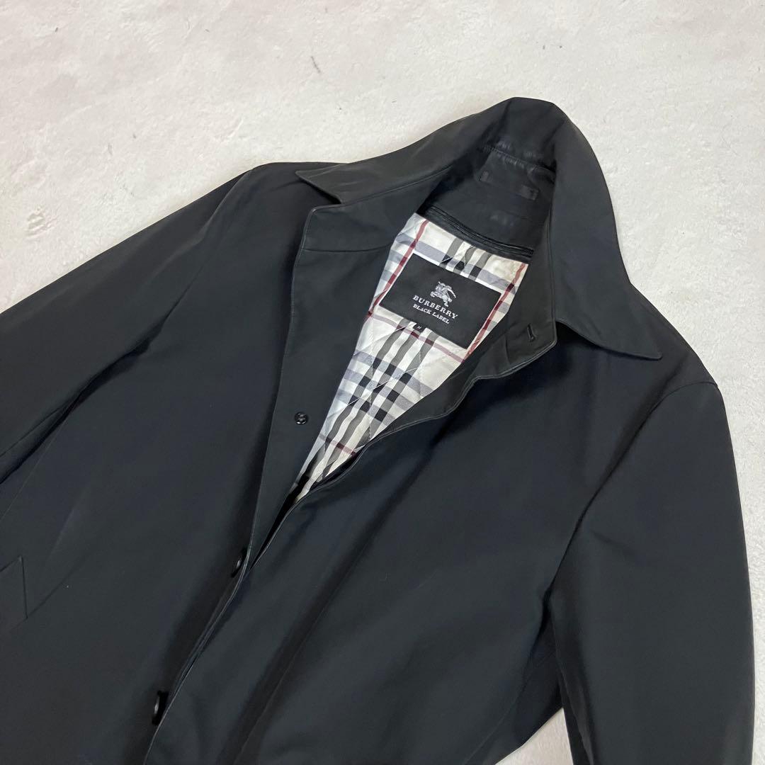[値下げ処分価格] バーバリーブラックレーベル　ステンカラーコート　ライナー付