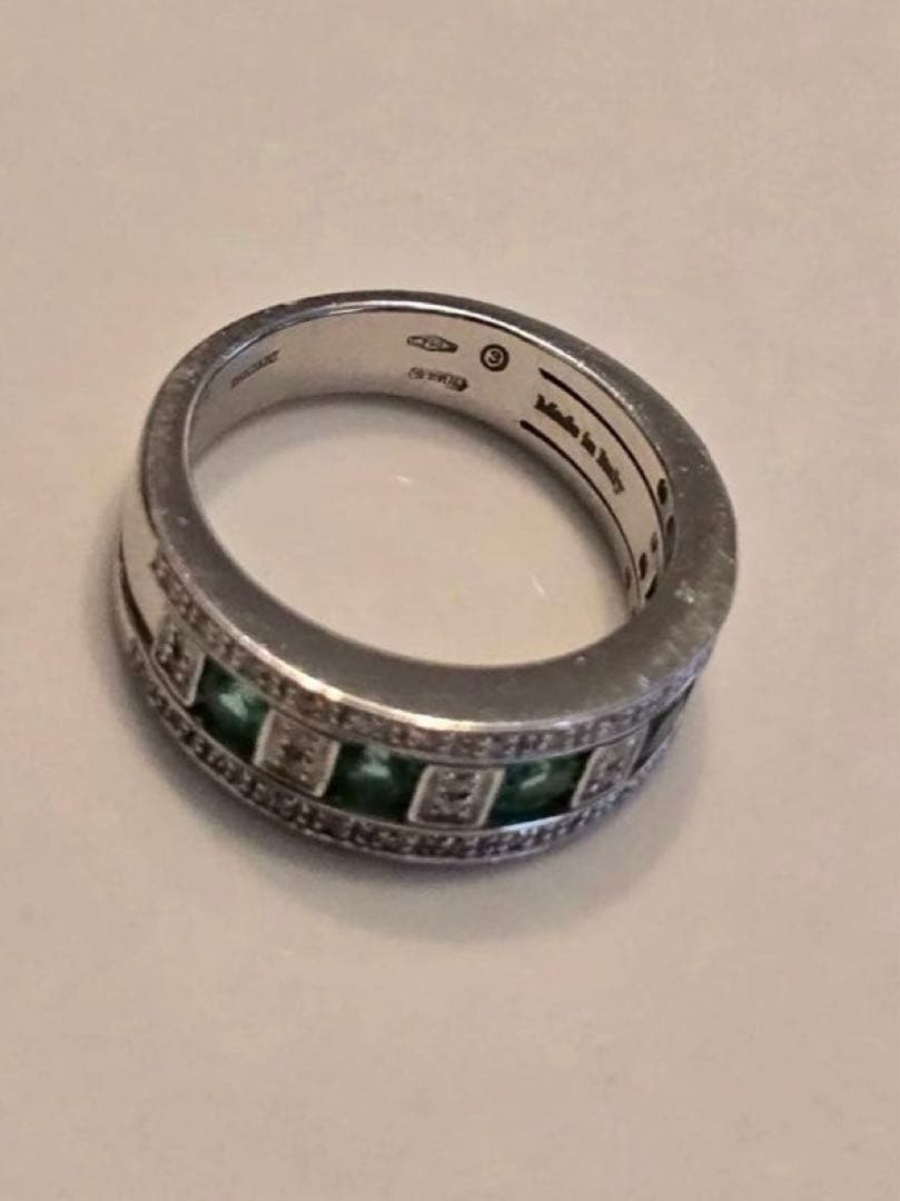 【最終値下げ】DAMIANI 750ベルエポック エメラルド K18WG リング